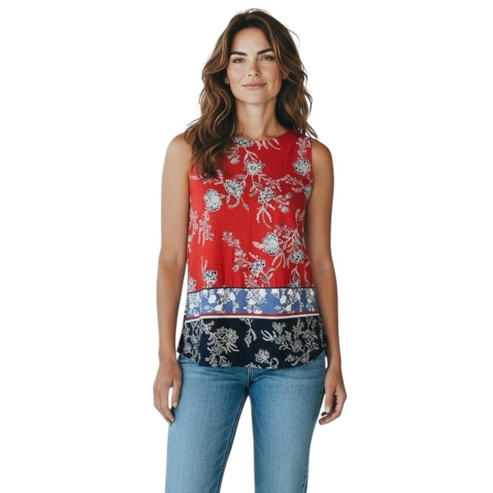 🆕 J. Jill floral sleeveless top.